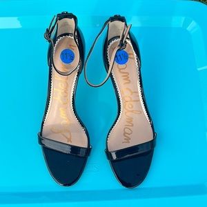 Black Strap Heel Woman Sz 11 1/2